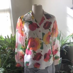 Vintage Floral Blouse